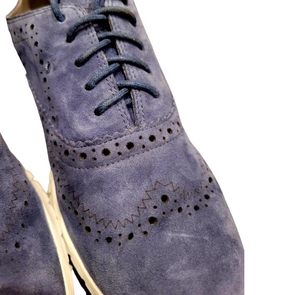 Cole Haan zerogrand grand os blue suede size 8 - Picture 2 of 7